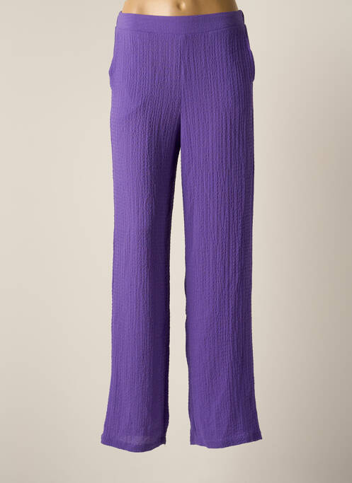 Pantalon large violet PIECES pour femme