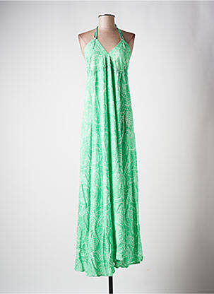 Robe longue vert ROSA pour femme