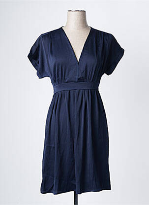 Robe courte bleu IKOONE&BIANKA pour femme