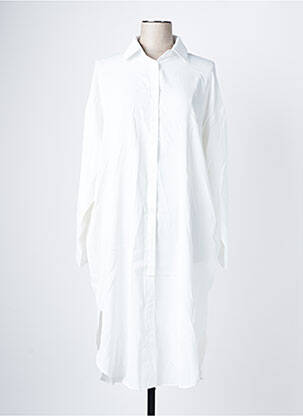 Robe mi-longue blanc CONTEMPLAY pour femme