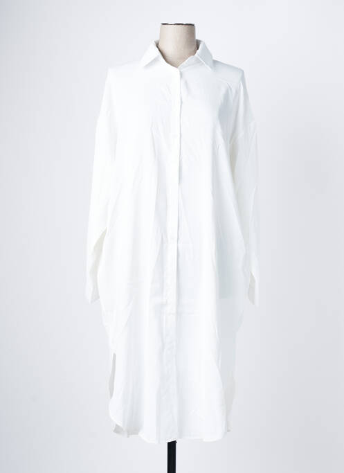 Robe mi-longue blanc CONTEMPLAY pour femme