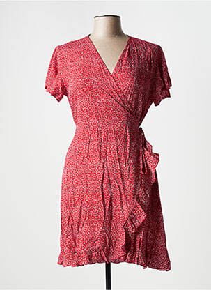 Robe courte rouge FLAMANT ROSE pour femme