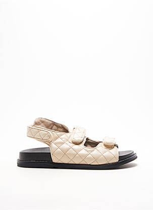 Sandales/Nu pieds beige C'M PARIS pour femme