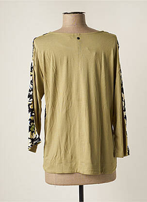 Blouse tissage popeline manches 3/4 vert GERRY WEBER femme