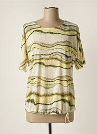 Top tissage jersey manches courtes vert GERRY WEBER femme