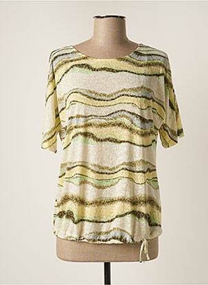 Top tissage jersey manches courtes vert GERRY WEBER femme