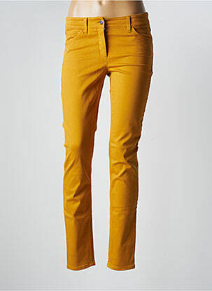 Pantalon slim stretch taille normale jaune GERRY WEBER femme