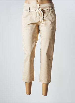 Pantacourt stretch taille normale beige BRAX femme