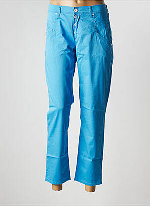 Pantalon 7/8 stretch taille normale bleu BRAX femme