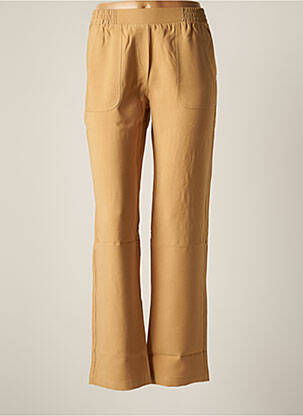 Pantalon large tissage popeline taille normale marron LE PETIT BAIGNEUR femme