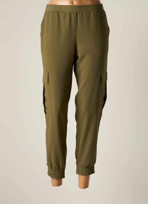 Pantalon cargo taille élastique taille normale vert SEE THE MOON femme
