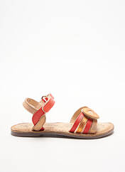 Sandales/Nu pieds rouge KICKERS pour fille seconde vue