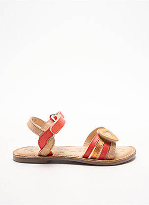 Sandales/Nu pieds rouge KICKERS pour fille