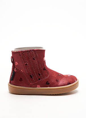 Bottines/Boots rouge ASTER pour fille