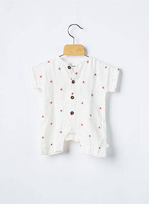 Combishort manches courtes manches courtes beige NOUKIE'S fille