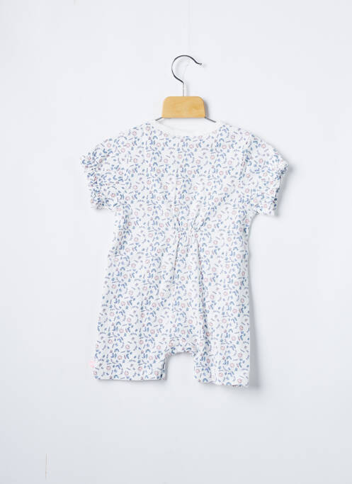 Combishort coupe cintrée manches courtes blanc NOUKIE'S fille
