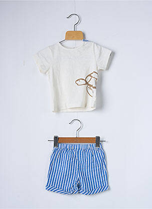 Ensemble short finition revers beige NOUKIE'S garcon