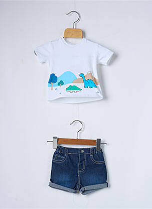 Ensemble short sérigraphie bleu MAYORAL garçon