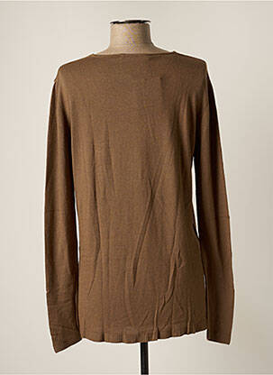 Pull col v manches longues marron LAUREN VIDAL femme