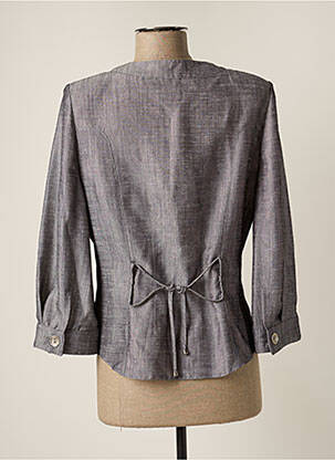 Veste casual epaulette gris CHRISTINE LAURE femme