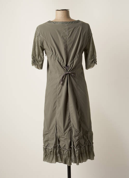 Robe mi-longue vert CHRISTINE LAURE pour femme