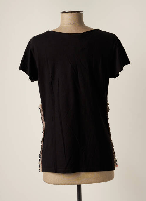 T-shirt noir LAUREN VIDAL pour femme