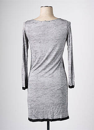 Robe courte manches longues manches longues gris RENDEZ-VOUS femme