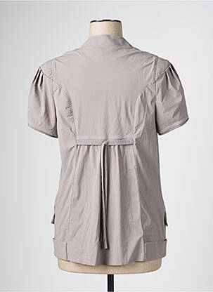 Veste casual poches marron CHRISTINE LAURE femme