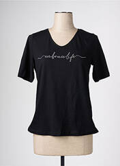 T-shirt noir STREET ONE pour femme seconde vue