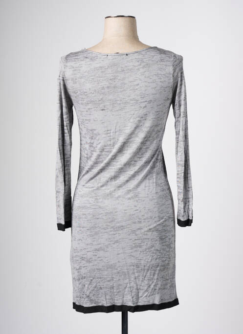 Robe courte manches longues manches longues gris RENDEZ-VOUS femme