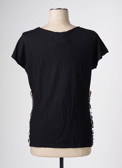 T-shirt noir LAUREN VIDAL pour femme