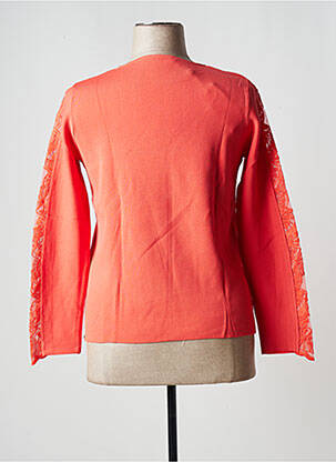 Pull coupe droite manches longues orange BETTY & CO femme