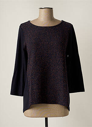 Top tissage jersey manches longues bleu BETTY BARCLAY femme