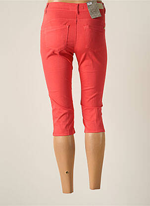 Pantacourt stretch taille normale orange EAST DRIVE femme
