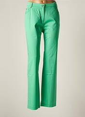 Pantalon droit vert O.K.S pour femme seconde vue