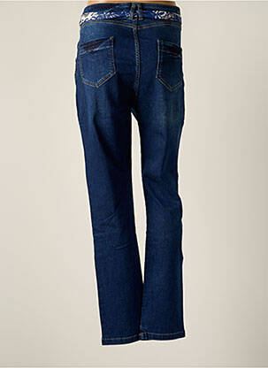 Jeans coupe droite stretch taille normale bleu FRED SABATIER femme