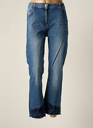Jeans coupe droite bleu LAUREN VIDAL pour femme