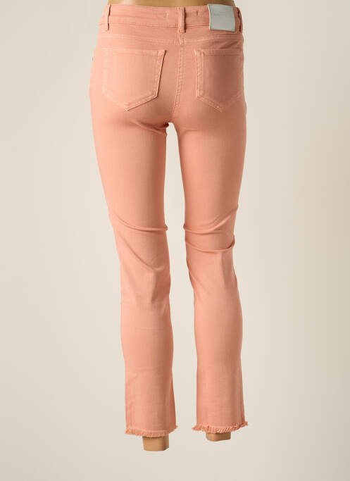 Jeans coupe slim orange LAUREN VIDAL pour femme