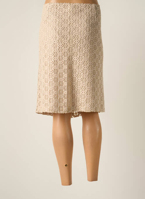 Jupe mi-longue beige BETTY BARCLAY femme