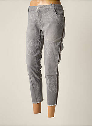 Jeans coupe slim gris BETTY & CO pour femme
