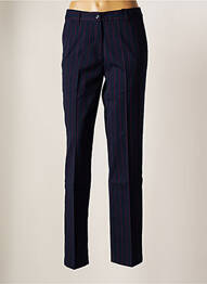 Pantalon chino fermeture zippée sous rabat boutonné taille normale bleu OLSEN femme