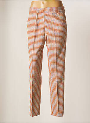Pantalon droit taille haute taille haute marron GRACE & MILA femme