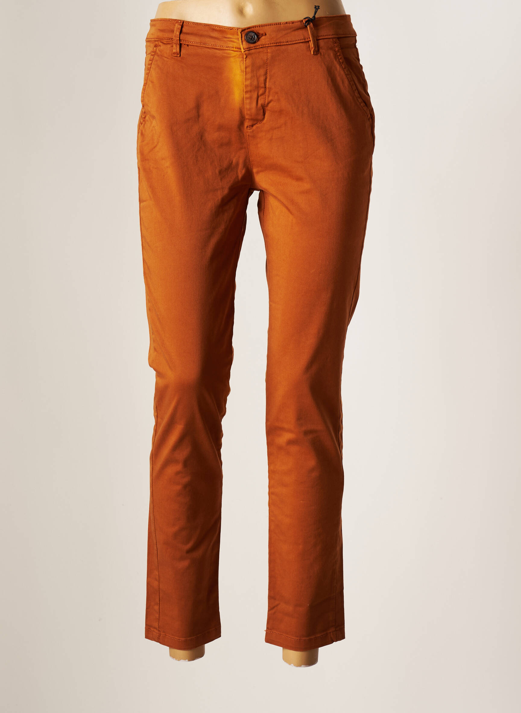 DEELUXE Pantalon 7 8 de couleur orange en soldes pas cher 2230105 orange Modz