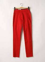 Jegging tissage popeline taille normale rouge EAST DRIVE femme