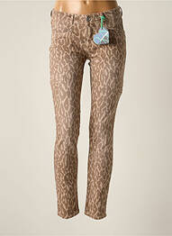 Pantalon slim taille basse taille basse marron STREET ONE femme