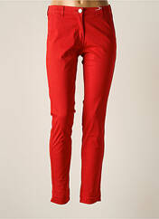 Pantalon chino rouge EAST DRIVE pour femme seconde vue