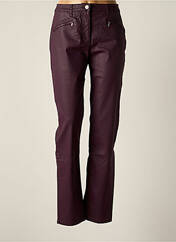 Pantalon slim violet BETTY BARCLAY pour femme seconde vue