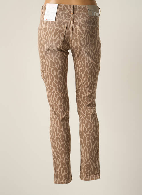 Pantalon slim marron STREET ONE pour femme