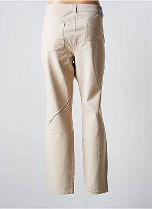 Pantalon slim tissage popeline taille normale beige OLSEN femme