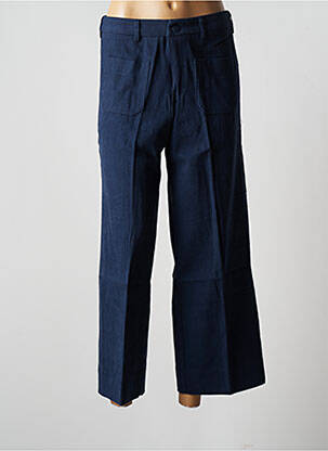 Pantalon 7/8 bleu GRACE & MILA pour femme